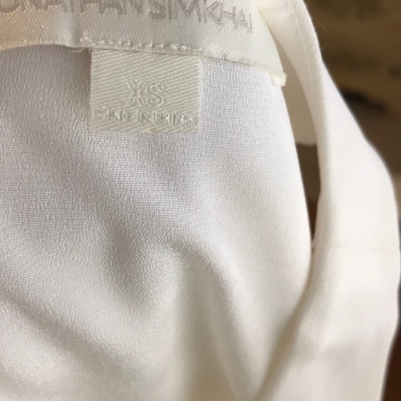 Jonathan Simkhai Asymmetrical Deep V Neckline Top - Picture 6 of 8